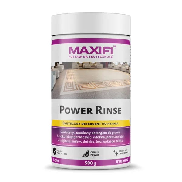 Maxifi Power Rinse E210 500g - proszek do prania ekstrakcyjnego tapicerki