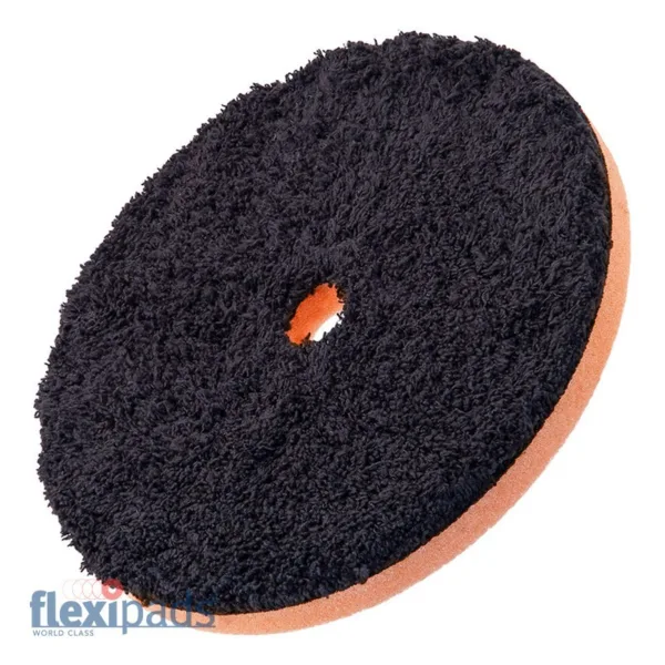 Flexipads Black Mikrofibra Cut 150mm - Pad Polerski