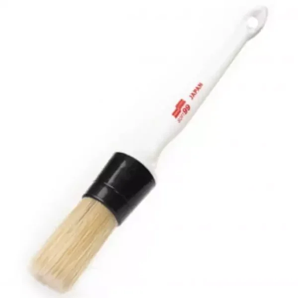 Soft99 Interior Brush Black – delikatny pędzelek do czyszczenia wnętrza 24mm