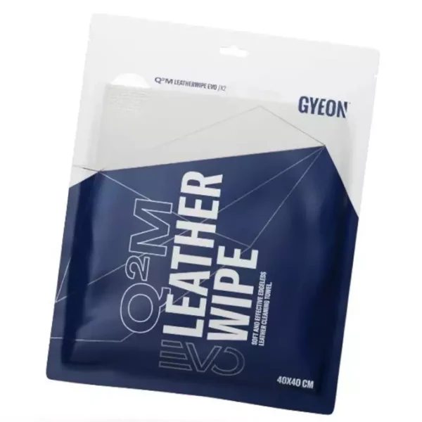 Gyeon Q2M LeatherWipe EVO - mikrofibra do każdego rodzaju tapicerki skórzanej 40x40cm 2-pak