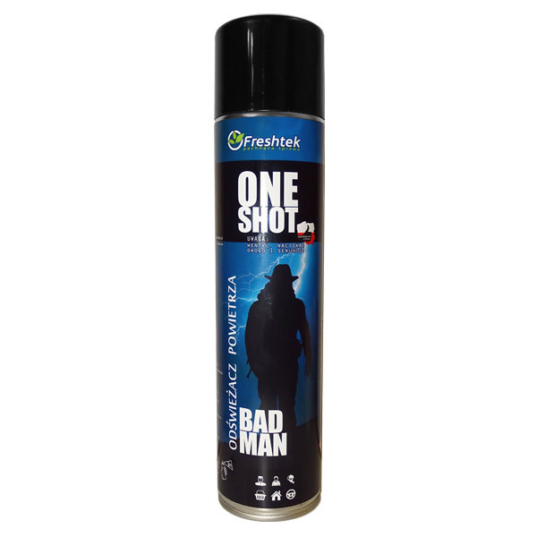 Freshtek One Shot Premium Line Bad Man 600ml - odświeżacz powietrza