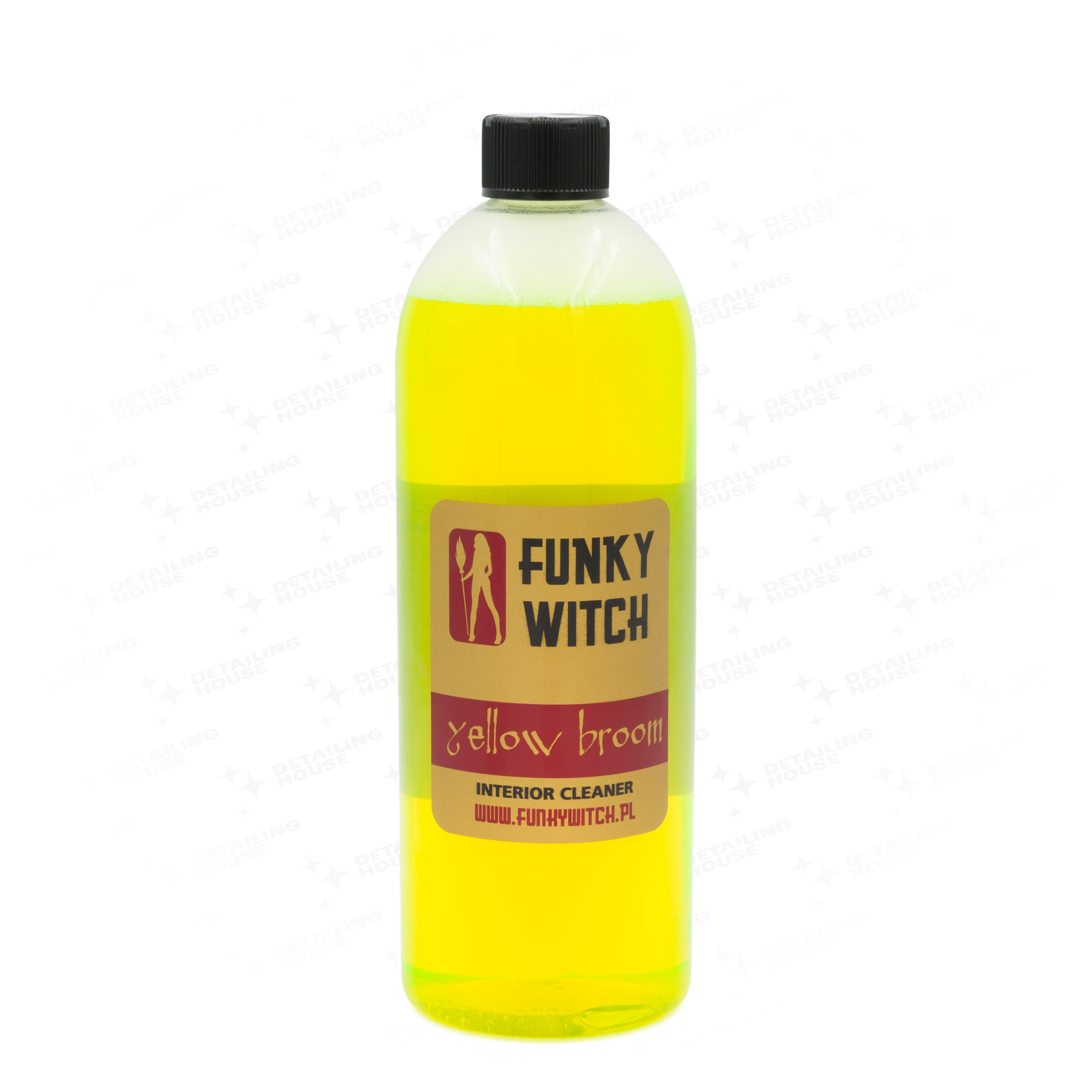 Funky Witch Yellow Broom Interior Cleaner 1L - preparat do czyszczenia wnętrza samochodu