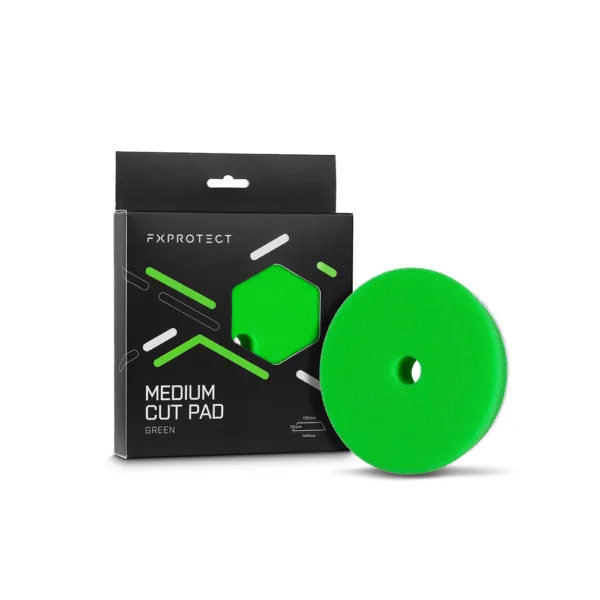 FX Protect Medium Cut Pad Green 125mm - otwarto-komórkowy pad średnio tnący