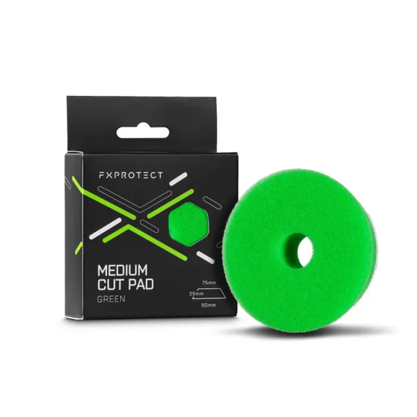 FX Protect Medium Cut Pad Green 75mm - otwarto-komórkowy pad średnio tnący