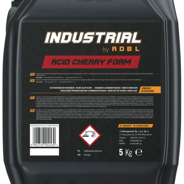 ADBL Industrial Acid Cherry Foam 5L - kwaśna piana aktywna