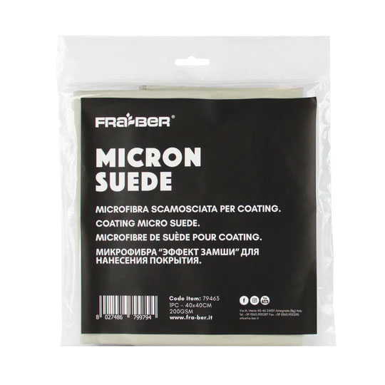 Innovacar Micron Suede 40x40 200gsm Grey - mikrofibra do powłok ochronnych