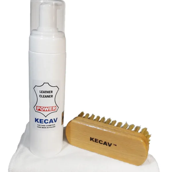 Kecav Leather Cleaner Power set - zestaw do czyszczenia mocno zabrudzonych skór