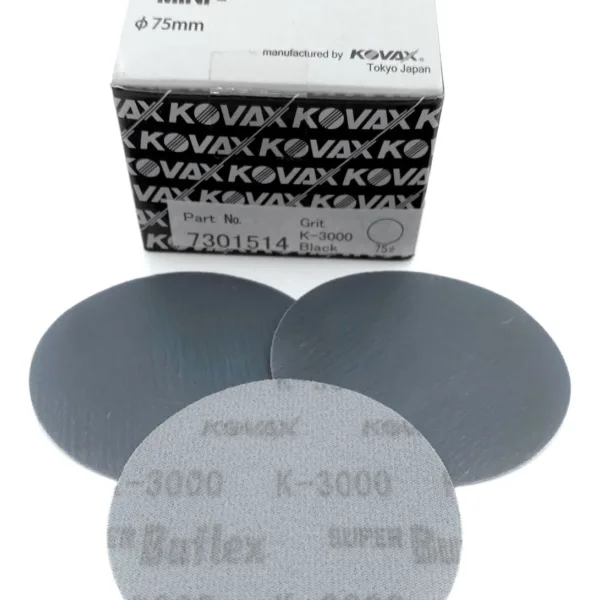 Kovax Buflex Dry 75mm black K3000 - krążek ścierny na rzep