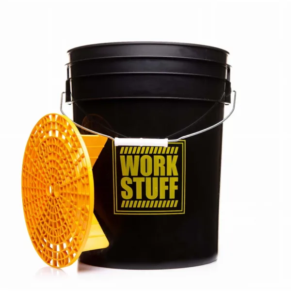 Work Stuff Detailing Bucket Black Rinse + separator - czarne wiadro detailingowe z separatorem brudu