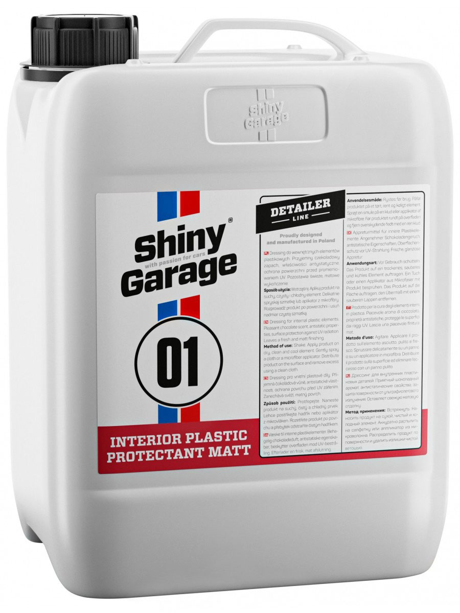 Shiny Garage Interior Plastic Protectant Matt 5L - matowy dressing do wnętrza