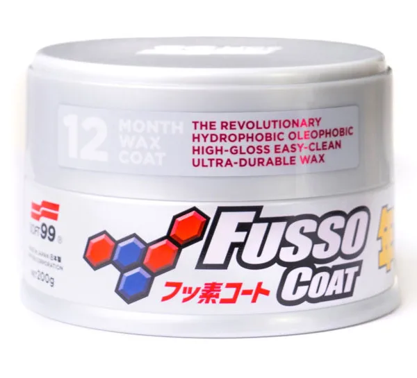 Soft99 New Fusso Coat 12 Months Wax Light 200g - wosk do jasnych lakierów