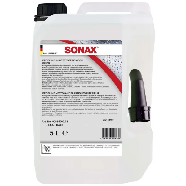 Sonax Plastic Cleaner Interior 5L