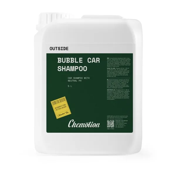 Chemotion Bubble Car Shampoo 5L - neutralny szampon do mycia samochodu