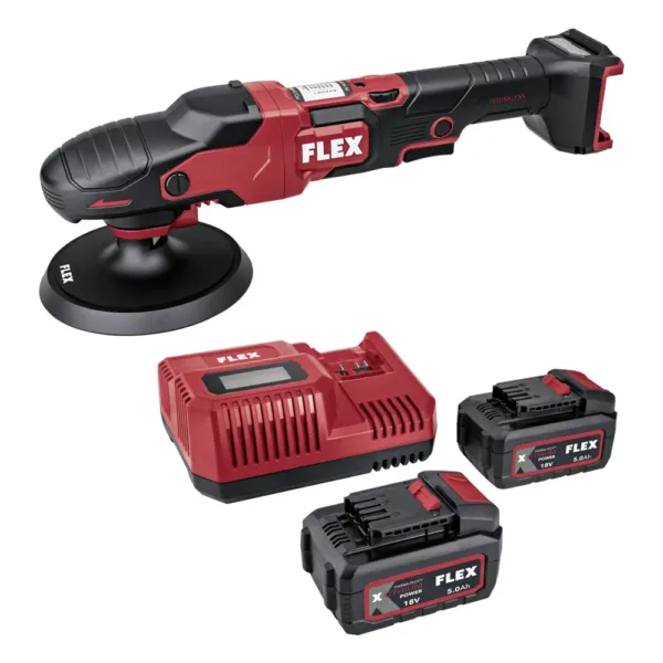 Flex PE 150 18-EC Set - akumulatorowa polerka rotacyjna 18V