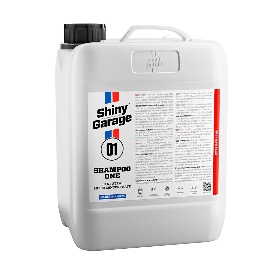 1shiny-garage-shampoo-one-5-l_big Shiny Garage Shampoo One 5L - neutralny szampon do mycia karoserii