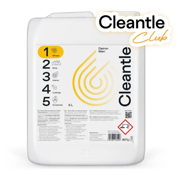 Cleantle Deiron Man 5L - deironizer do czyszczenia felg