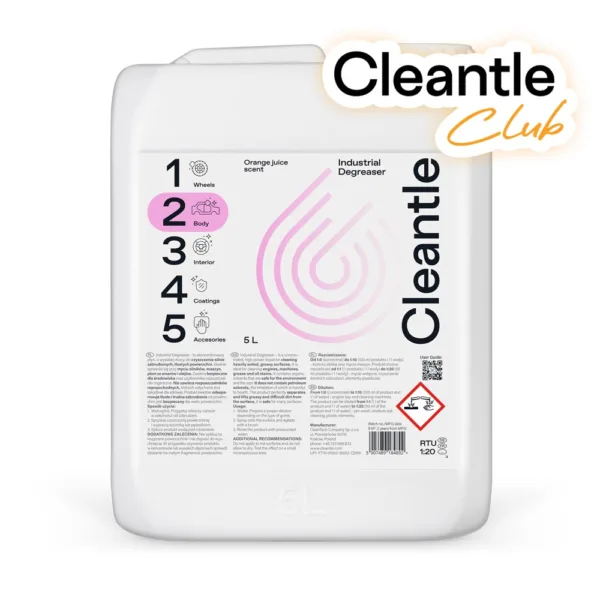 Cleantle Industrial Degreaser 5L - skoncentrowany