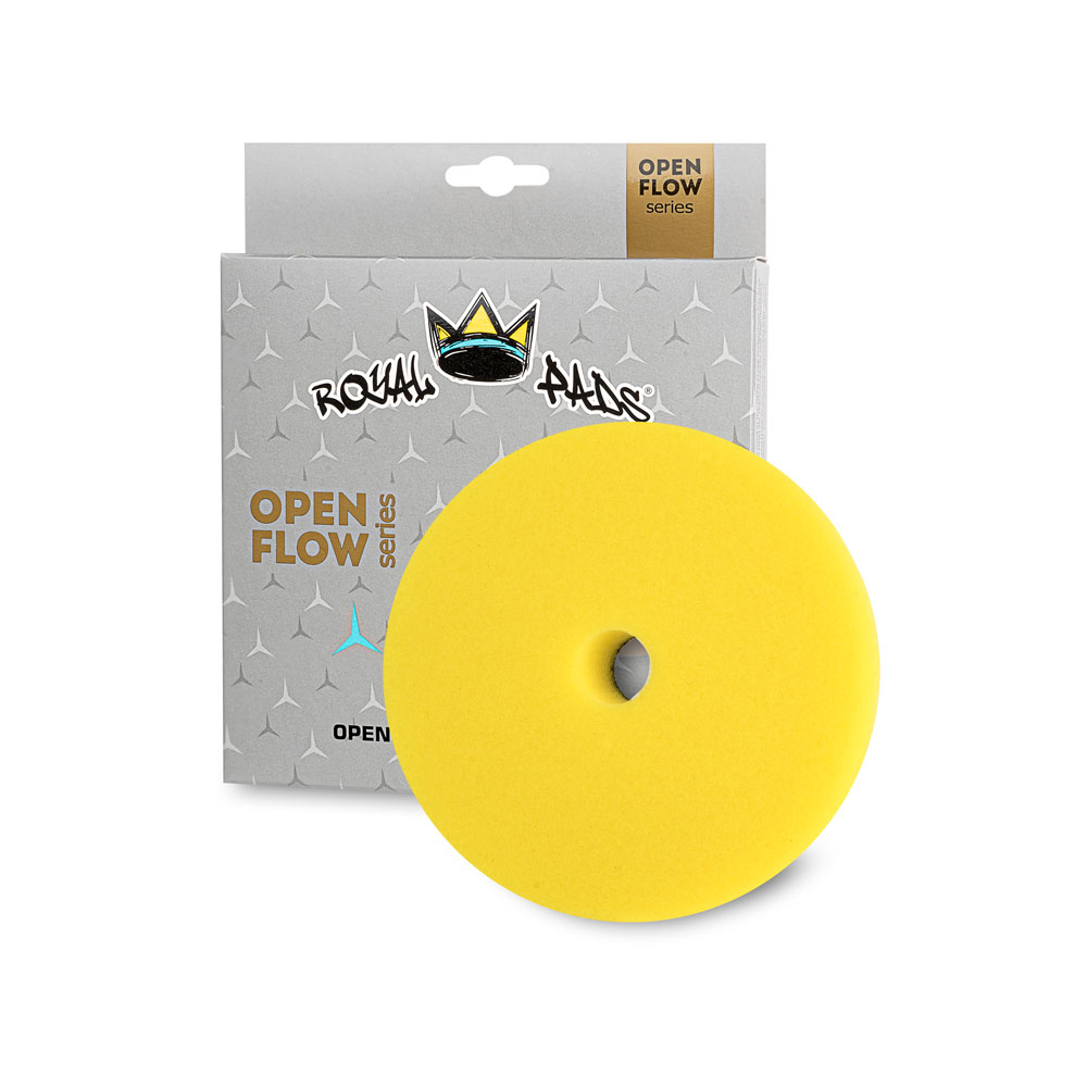 of-medium_big Royal Pads OF Medium 130mm Yellow - otwarto-komórkowy pad polerski średnio tnący