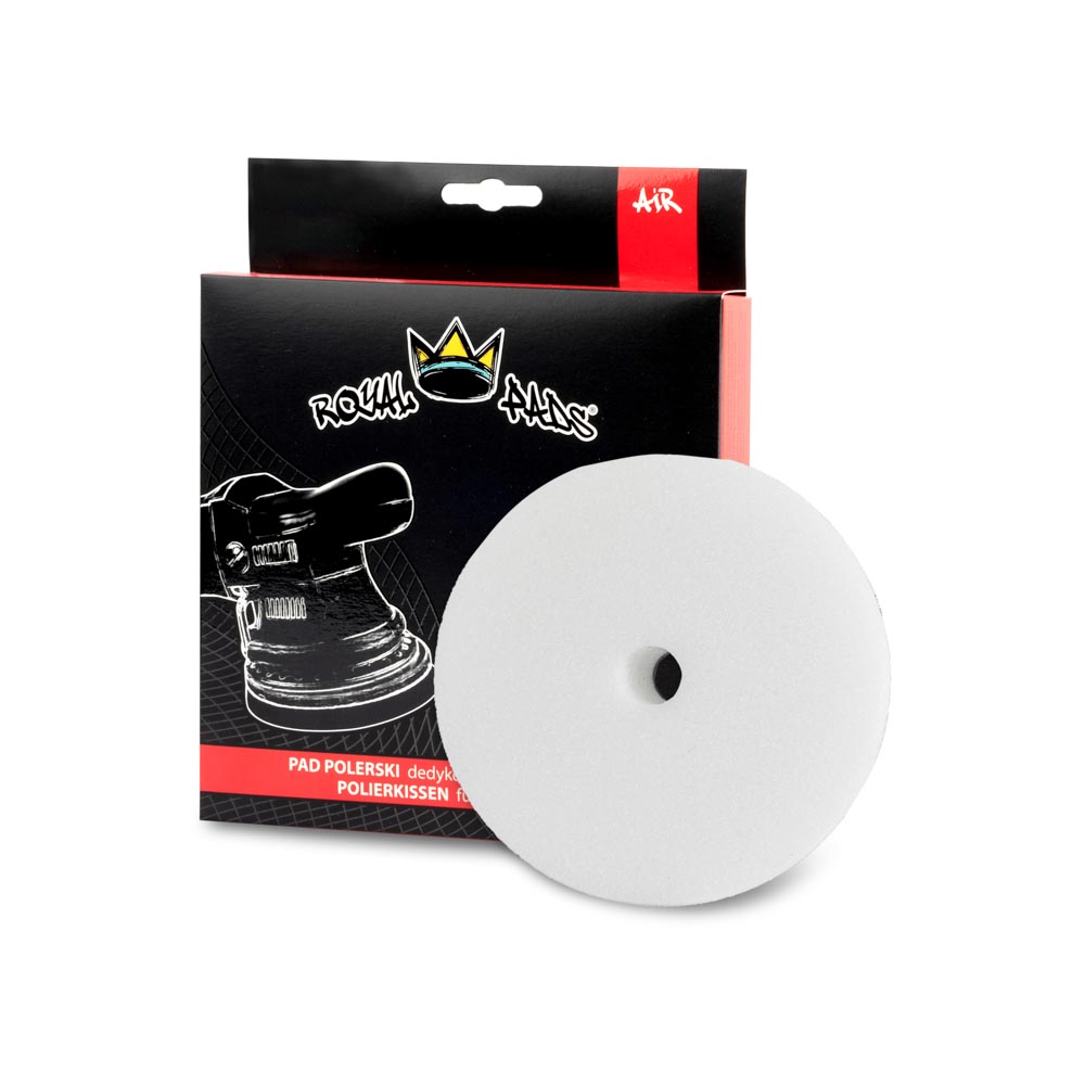 royal-pads-air-hard-pad_big Royal Pads AIR Hard Pad 80mm Biały - twardy pad polerski do maszyn Dual Action