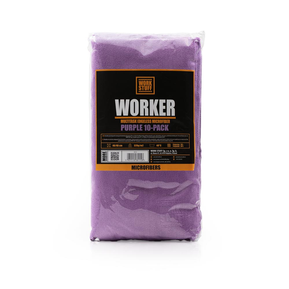 work-stuff-worker-10-pack-purple_big Work Stuff Worker 10-pack Purple - uniwersalna ściereczka z mikrofibry
