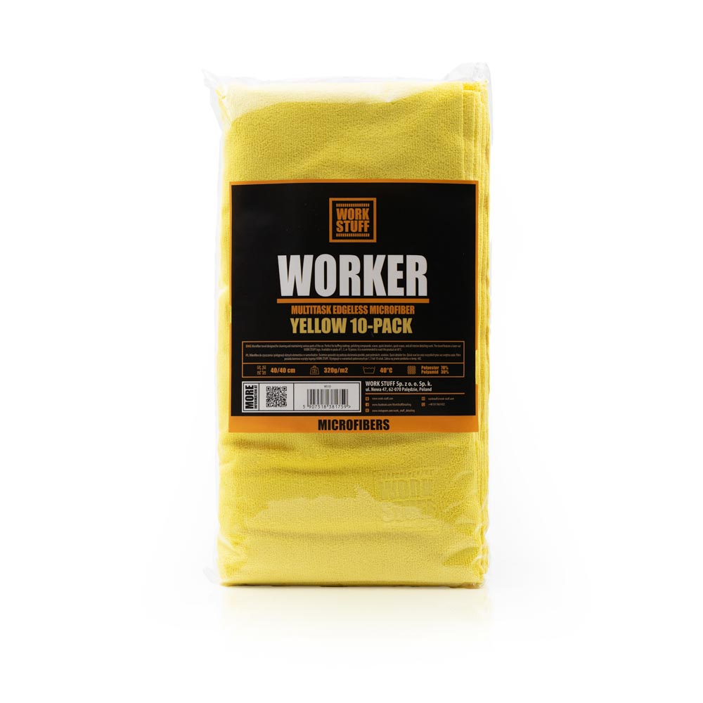 work-stuff-worker-10-pack-yellow_big Work Stuff Worker 10-pack Yellow - uniwersalna ściereczka z mikrofibry