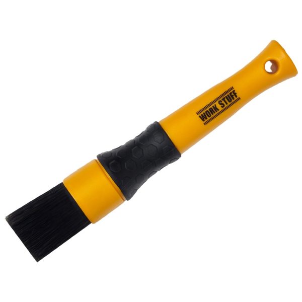 Work Stuff Detailing Brush Black Ultra Grip 22mm - pędzelek detailingowy z twardym włosiem