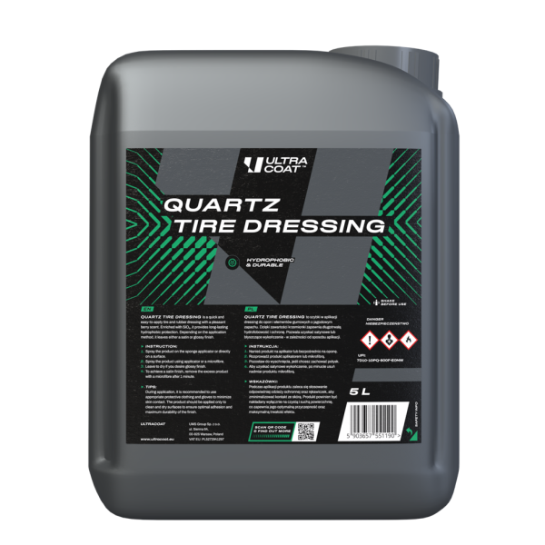 Ultracoat Quartz Tire Dressing 5L - dressing do opon z dodatkiem kwarcu