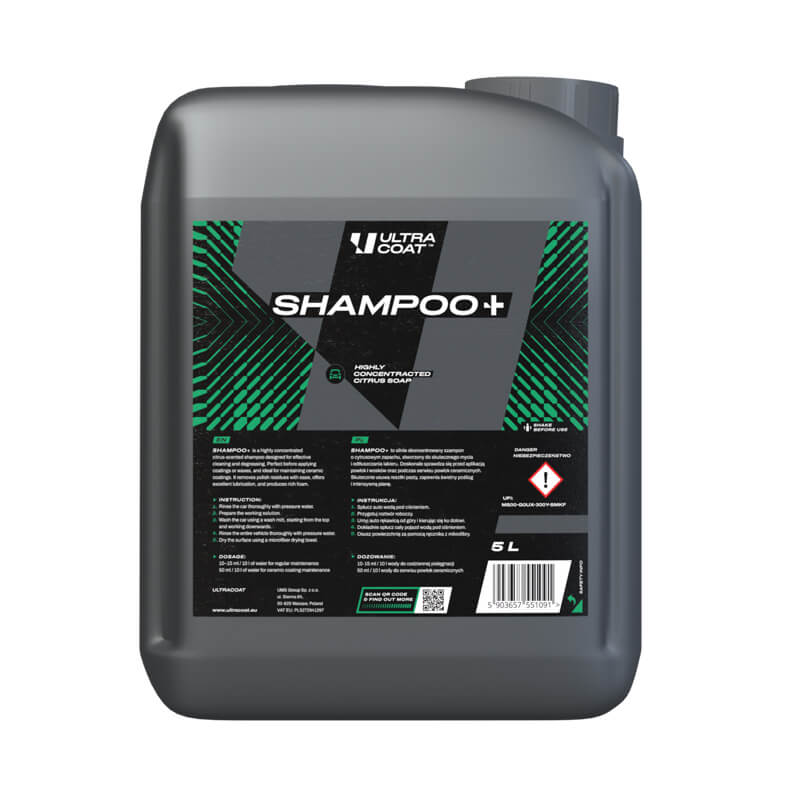shampooplus5l_big Ultracoat Shampoo+ 5L - skoncentrowany szampon