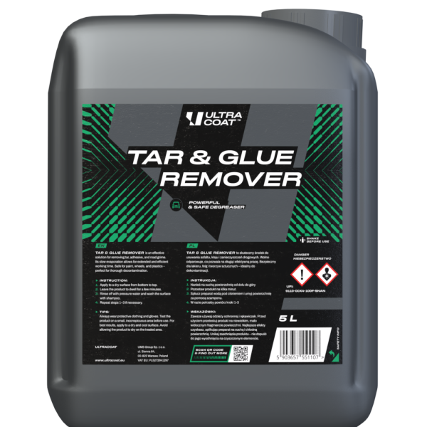 Ultracoat Tar and Glue Remover 5L - produkt do usuwania smoły i kleju z lakieru