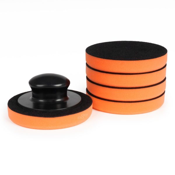 AMiO 02903 - zestaw gąbek do woskowania z uchwytem 5 szt.