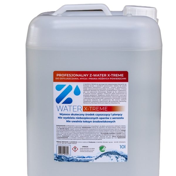 Z-WATER X-TREME 10L - profesjonalny środek do odtłuszczania