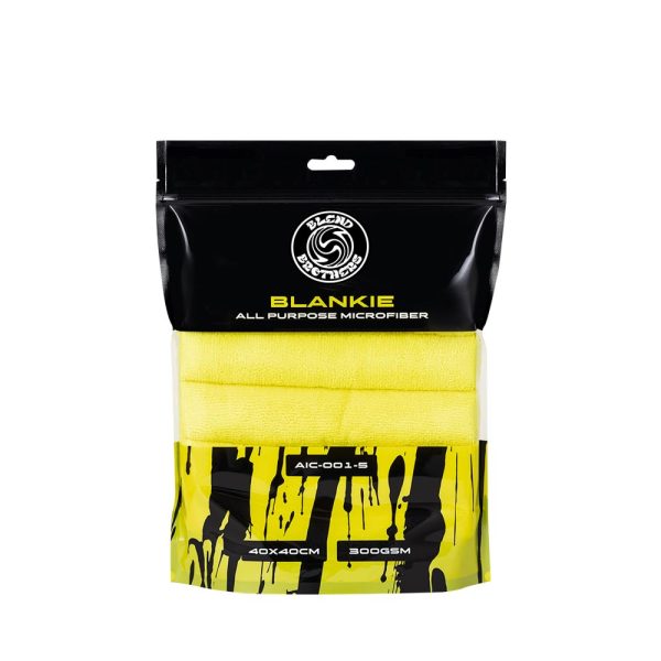 Blend Brothers BLANKIE 5-Pack Microfiber Yellow 40x40cm - zestaw 5 sztuk uniwersalnych mikrofibr
