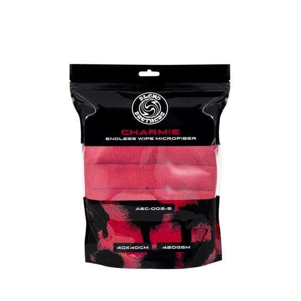 Blend Brothers CHARMIE 5-Pack Microfiber Red 40x40cm - zestaw 5 sztuk mikrofibr
