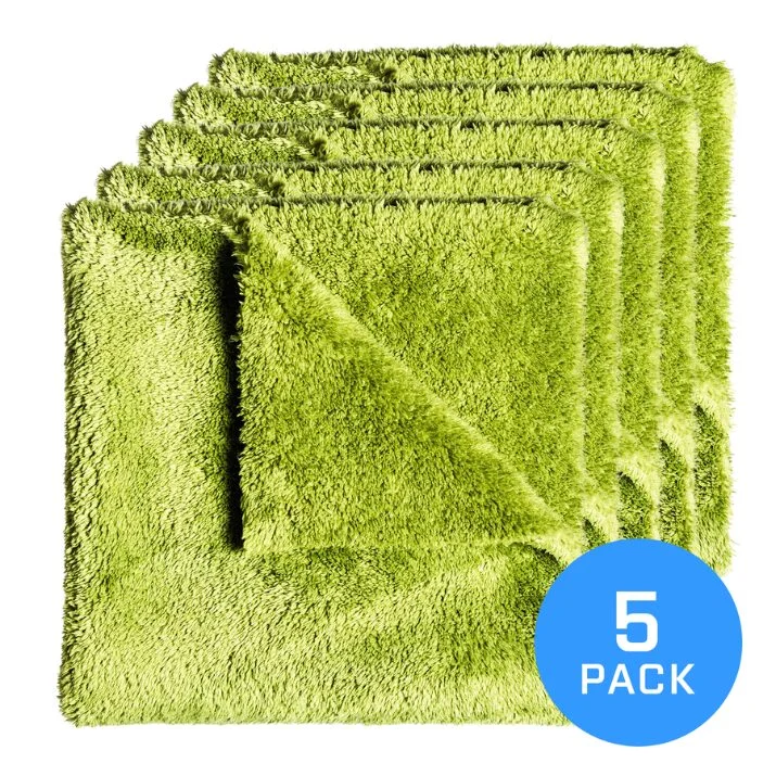 gre_big FX Protect Mikrofibra Grassy Green Boa 40x40 5pc - mikrofibra bezkrawędziowa