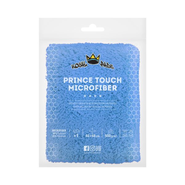 Royal Pads Prince Touch Microfiber  40x40cm Blue - delikatna bezkrawędziowa mikrofibra 500gsm