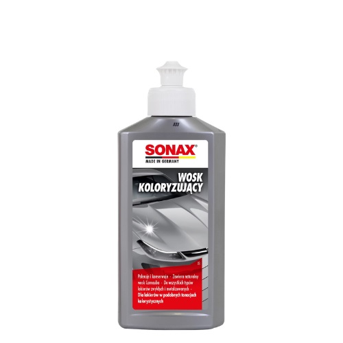 Sonax Wosk koloryzujący srebrny szary 250ml  - do lakierów srebrnych i szarych