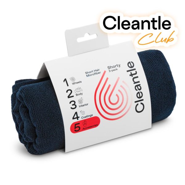 Cleantle Mikrofibra Shorty 3-pack 350gsm 40x40cm - zestaw mikrofibr z krótkim włosiem