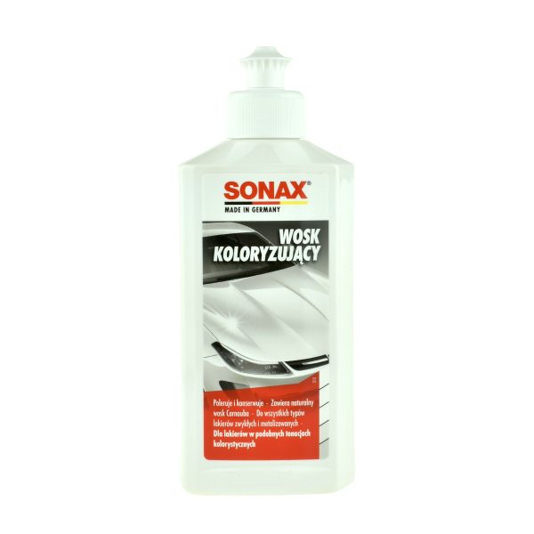 Sonax Wosk koloryzujący biały 250ml - do lakierów białych