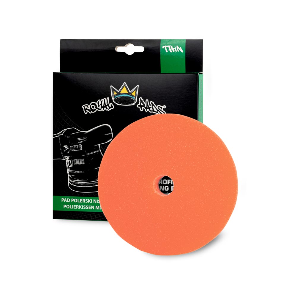 royal-pads-thin-one-step-pad_big Royal Pads THIN One Step Pad 130mm - Pad Polerski Pomarańczowy