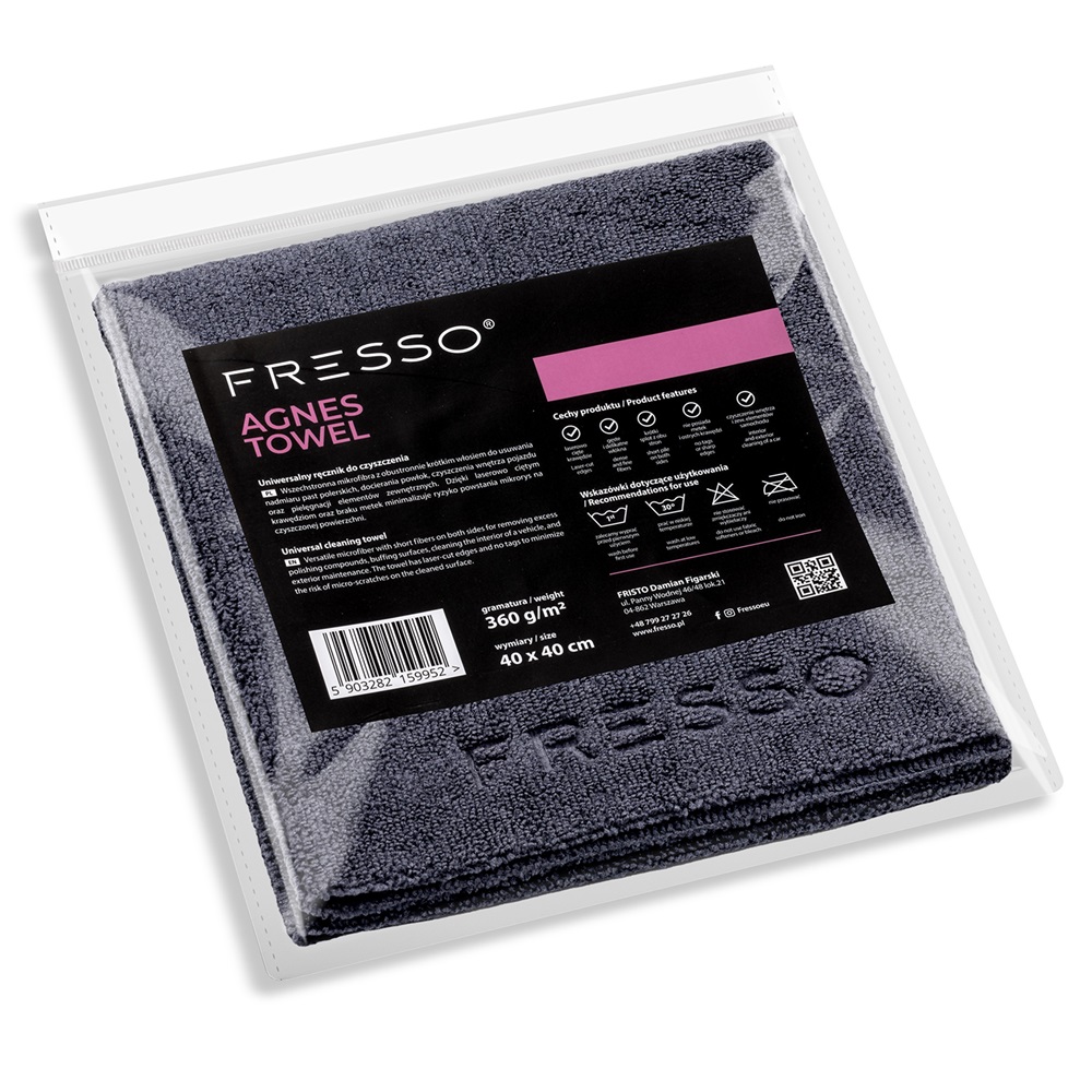 agnes_big Fresso Agnes Towel - uniwersalna mikrofibra 360gsm 40x40cm