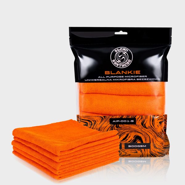 Blend Brothers BLANKIE 5-pack Microfiber Orange - zestaw 5 sztuk uniwersalnych mikrofibr