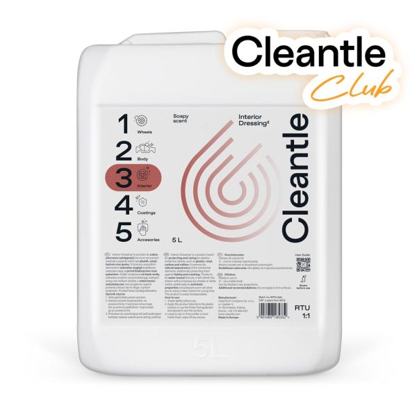 Cleantle Interior Dressing² 5L- dressing do plastików wewnetrznych auta