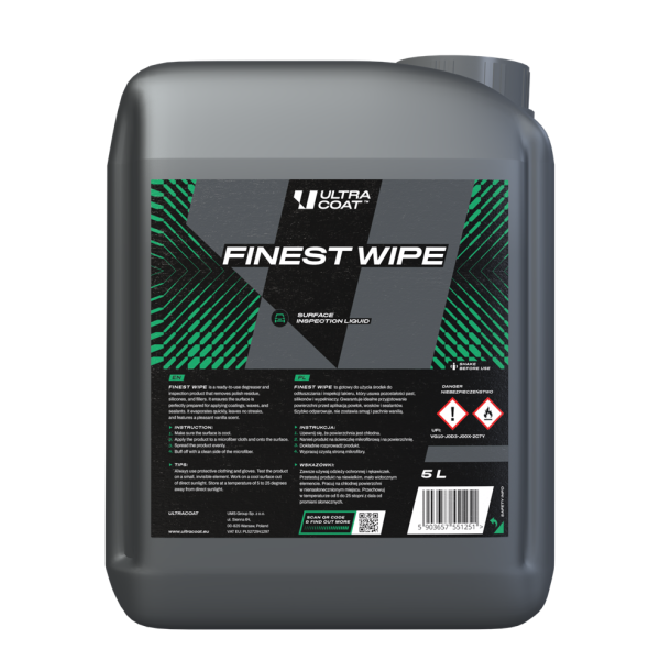 Ultracoat Finest Wipe 5L - produkt do odtłuszczania lakieru przed aplikacją powłoki