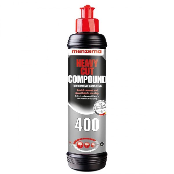 Menzerna Heavy Cut Compound 400  - mocno ścierna pasta polerska 250ml
