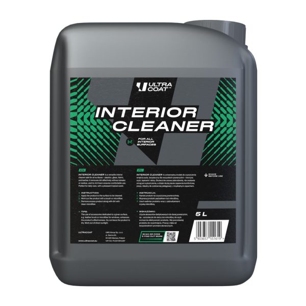 Ultracoat Interior Cleaner 5L  - bezpieczny środek do czyszczenia plastików