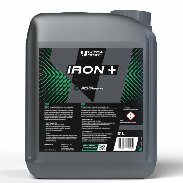 Ultracoat Iron+ 5L - usuwanie zabrudzeń metalicznych i lotnej rdzy