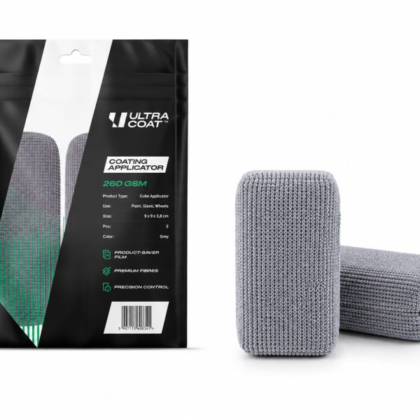 Ultracoat Cube Coating Applicator 2-pack - Ergonomiczny aplikator do szybkiej aplikacji powłok na lakierze i szybach.