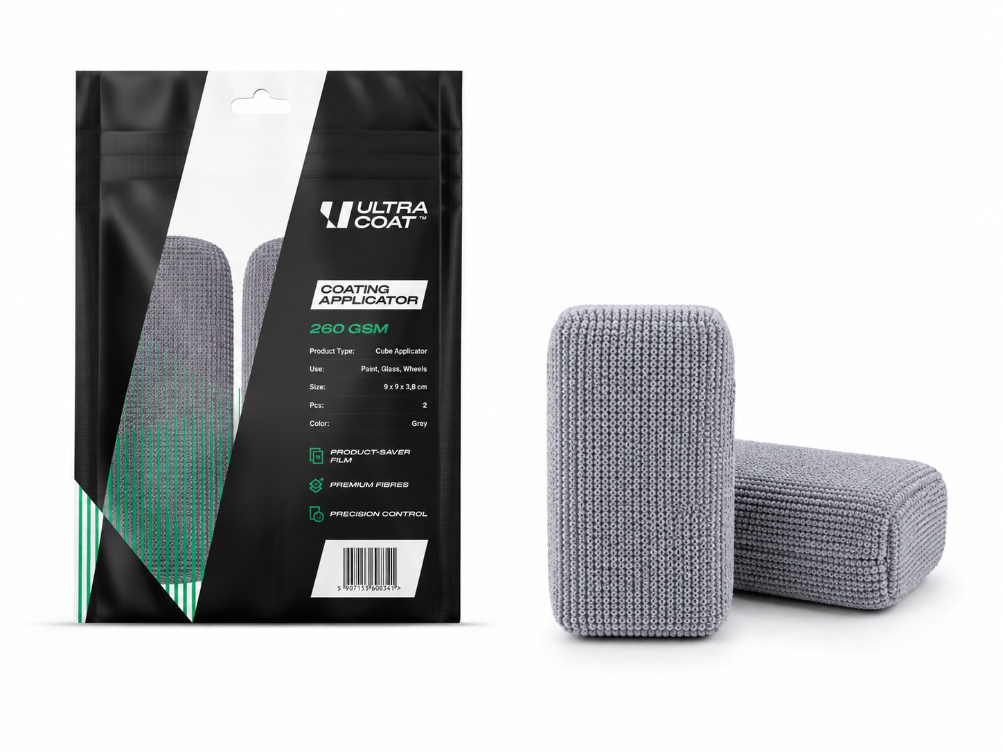 cube-coating-applicator-260gsm-2pcs-grey_big Ultracoat Cube Coating Applicator 2-pack - Ergonomiczny aplikator do szybkiej aplikacji powłok na lakierze i szybach.
