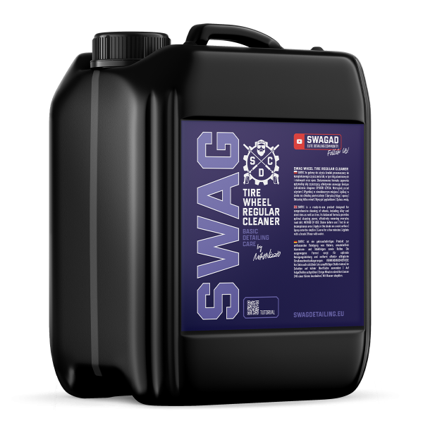 Swag Basic Tire Wheel Regular Cleaner 5L - skuteczny preparat do czyszczenia felg i opon z alkalicznym pH