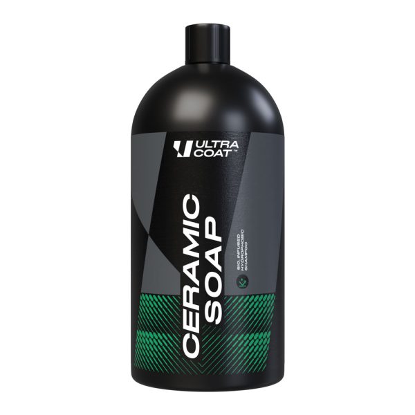 Ultracoat Ceramic Soap 1L - silnie hydrofobowy szampon z SiO₂ nadający połysk i ochronę.